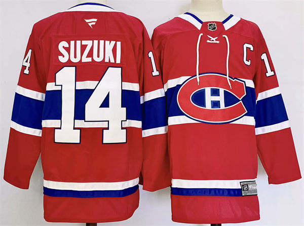 Men's Montreal Canadiens #14 Nick Suzuki Fanatics Home Red Jersey